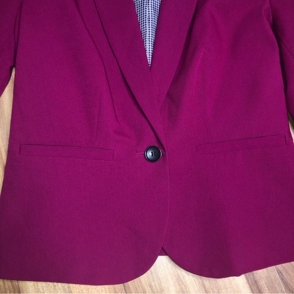 Worthington Black Blazer with Houndstooth Lining | Women’s Work Jacket - Picture 4 of 15